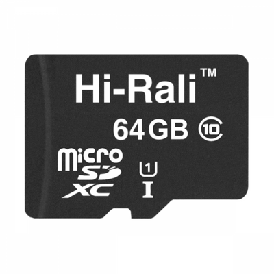 Карта Пам'яті Hi-Rali MicroSDXC 64gb UHS-1 10 Class ЦУ-00038193 фото