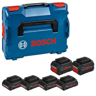 Акумуляторні батареї BOSCH 4x PC18V4.0+2x PC18V, Box 4x PC18V4.0+2x PC18V фото