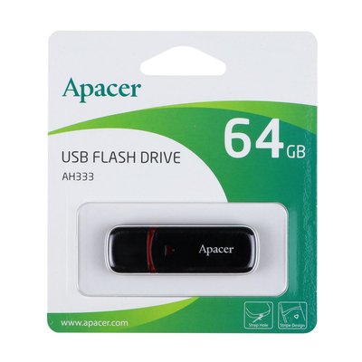 USB флеш-накопичувач Apacer AH333 64gb 00000018233 фото