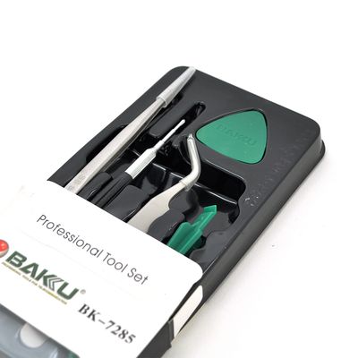 Набор инструментов BAKKU BK-7285 для IPhone (пинцеты прямой и изогнутый,2 инстр. для разборки), Blister-box BK-7285 фото